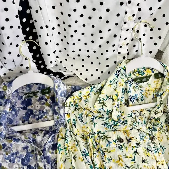 Women’s Blouses, Ann Taylor, Eddie Bauer bundle of 6 - Picture 2 of 4